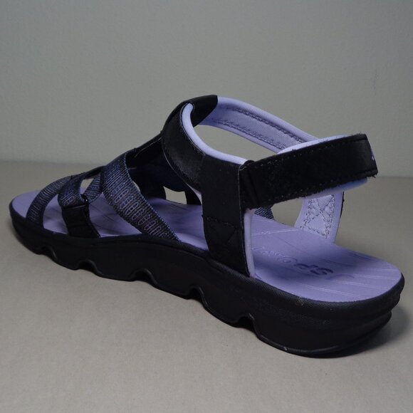 JSport by Jambu Size 6 M KAIA Black / Purple Geometric Sandals New Women's Shoes - Picture 10 of 16